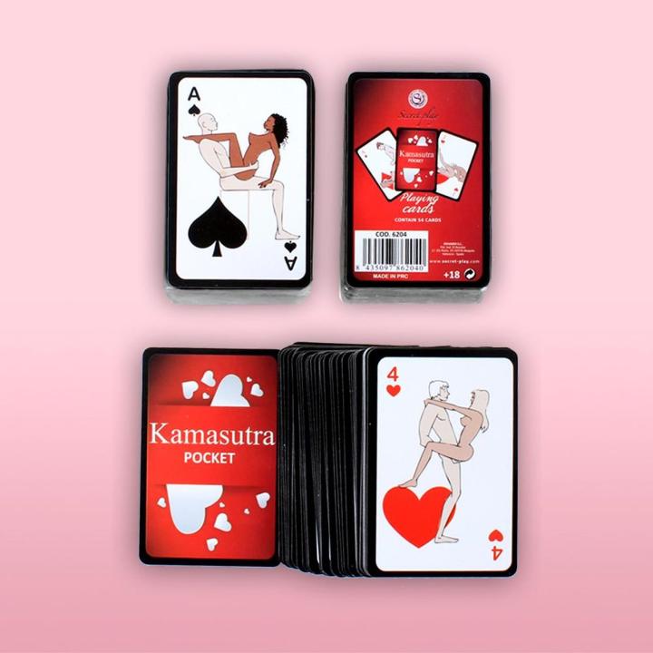 Mini Kamasutra Cards Secret Play – gra erotyczna 54 karty | Loris.pl