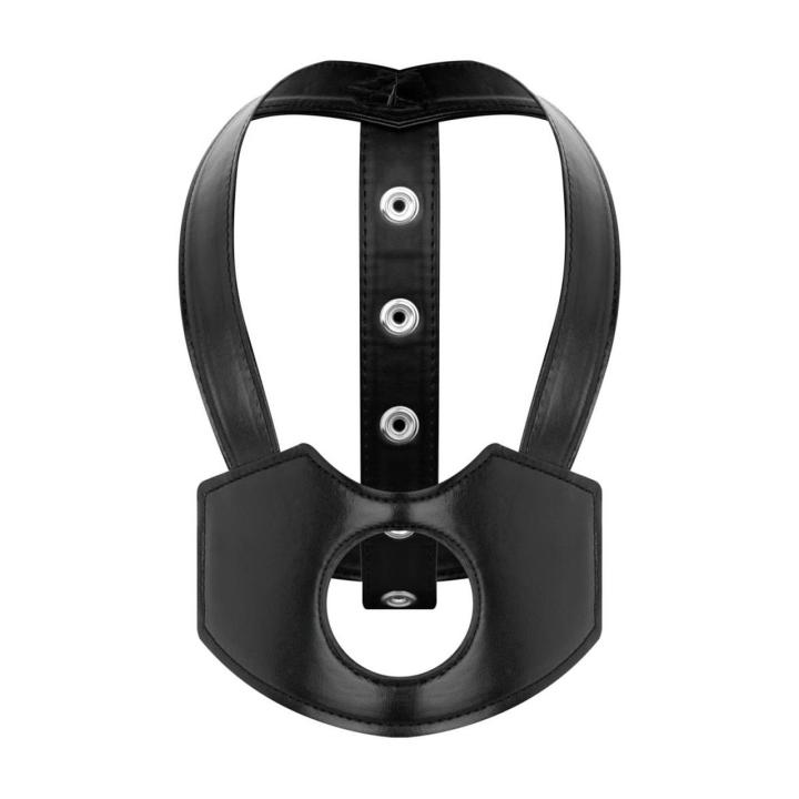 Strap-on na głowę Bedroom Fantasies czarny – regulowany harness | Loris.pl