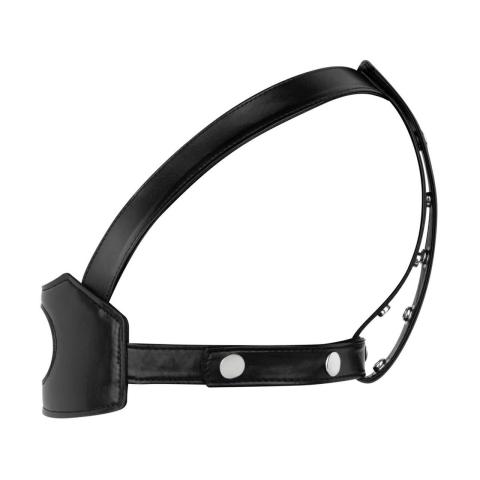 Strap-on na głowę Bedroom Fantasies czarny – regulowany harness