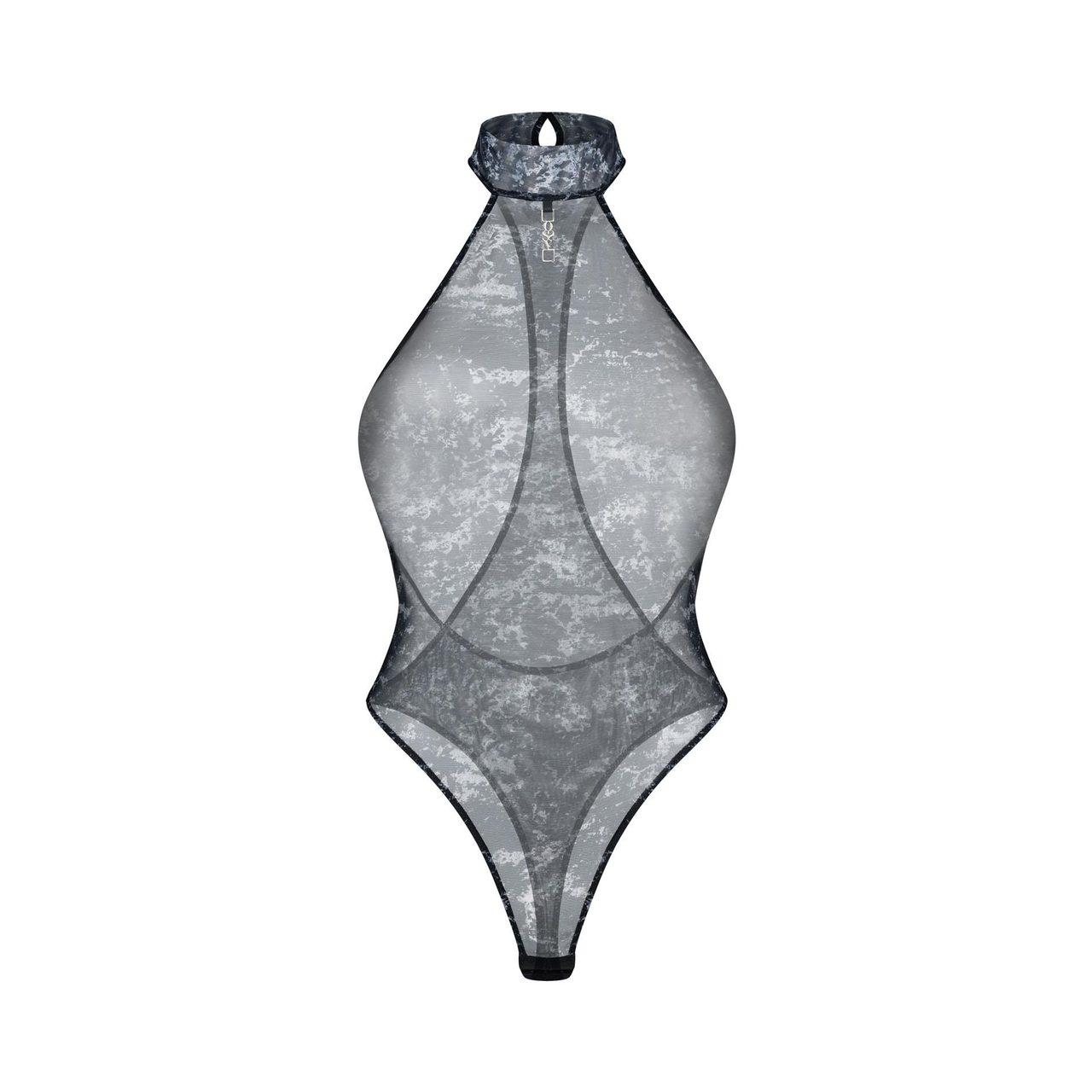 Obsessive Corrosis - transparentne body z golfem i odkrytymi plecami | Loris.pl