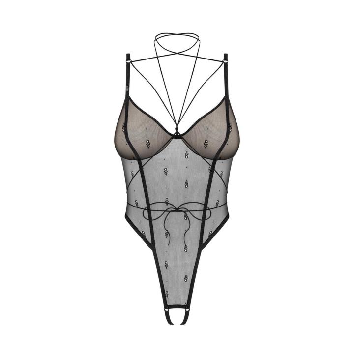 Obsessive Anniverse Special otwarte body | Paski, choker, fiszbiny