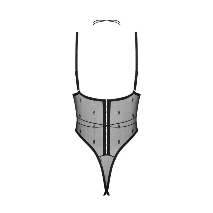 Obsessive Anniverse Special otwarte body | Paski, choker, fiszbiny