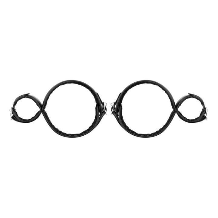 Zestaw bondage na uda i nadgarstki czarny