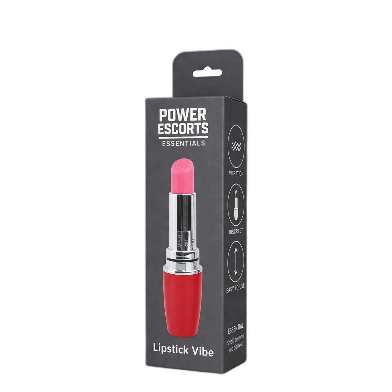 Mini wibrator szminka czerwony 9,5 cm | Dyskretny wibrator do torebki