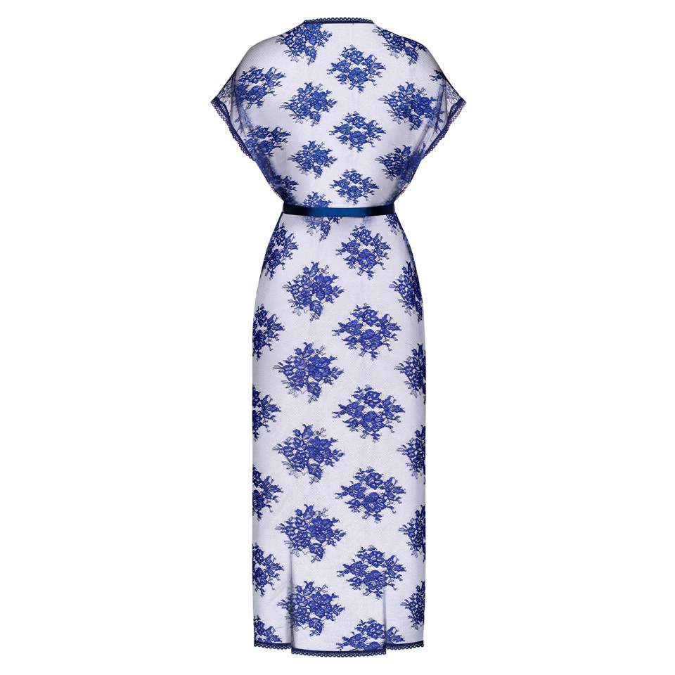 Flowlace peniuar niebieski