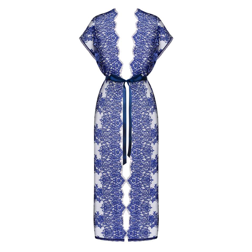 Flowlace peniuar niebieski