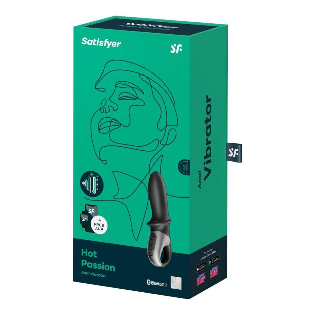 Satisfyer Hot Passion Anal Connect – podgrzewany wibrator analny z aplikacją