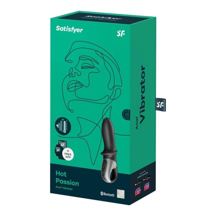 Satisfyer Hot Passion Anal Connect – podgrzewany wibrator analny z aplikacją