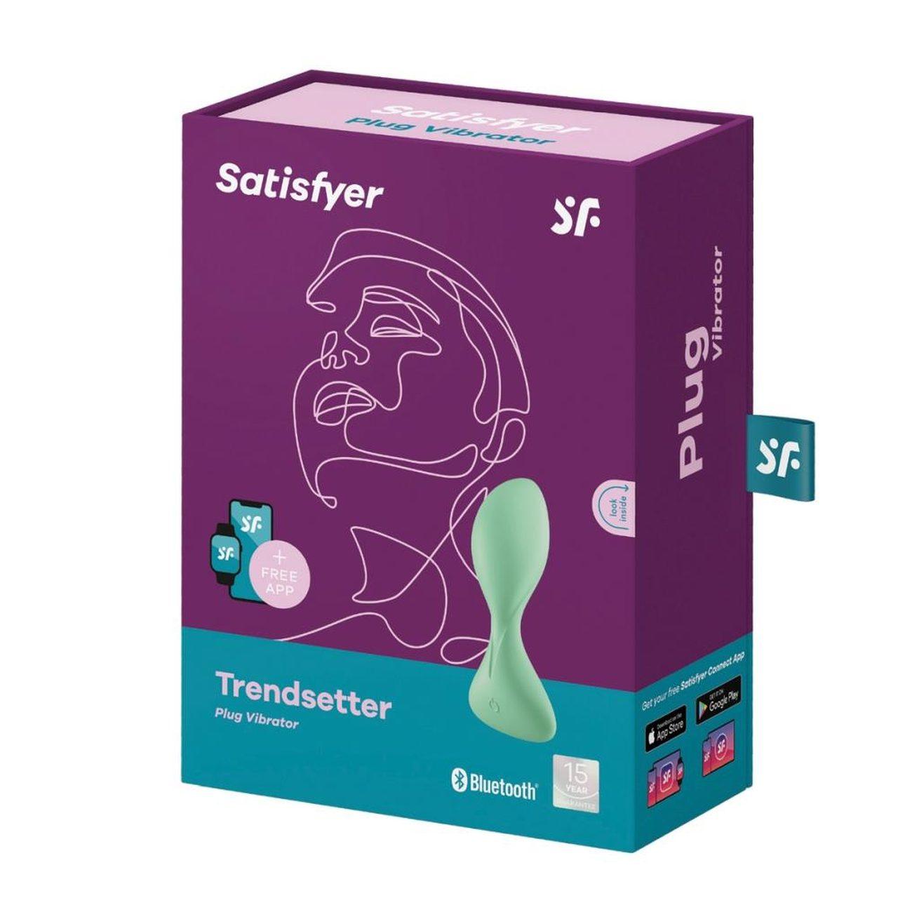 Satisfyer Trendsetter Connect zielony – plug analny wibrator z aplikacją