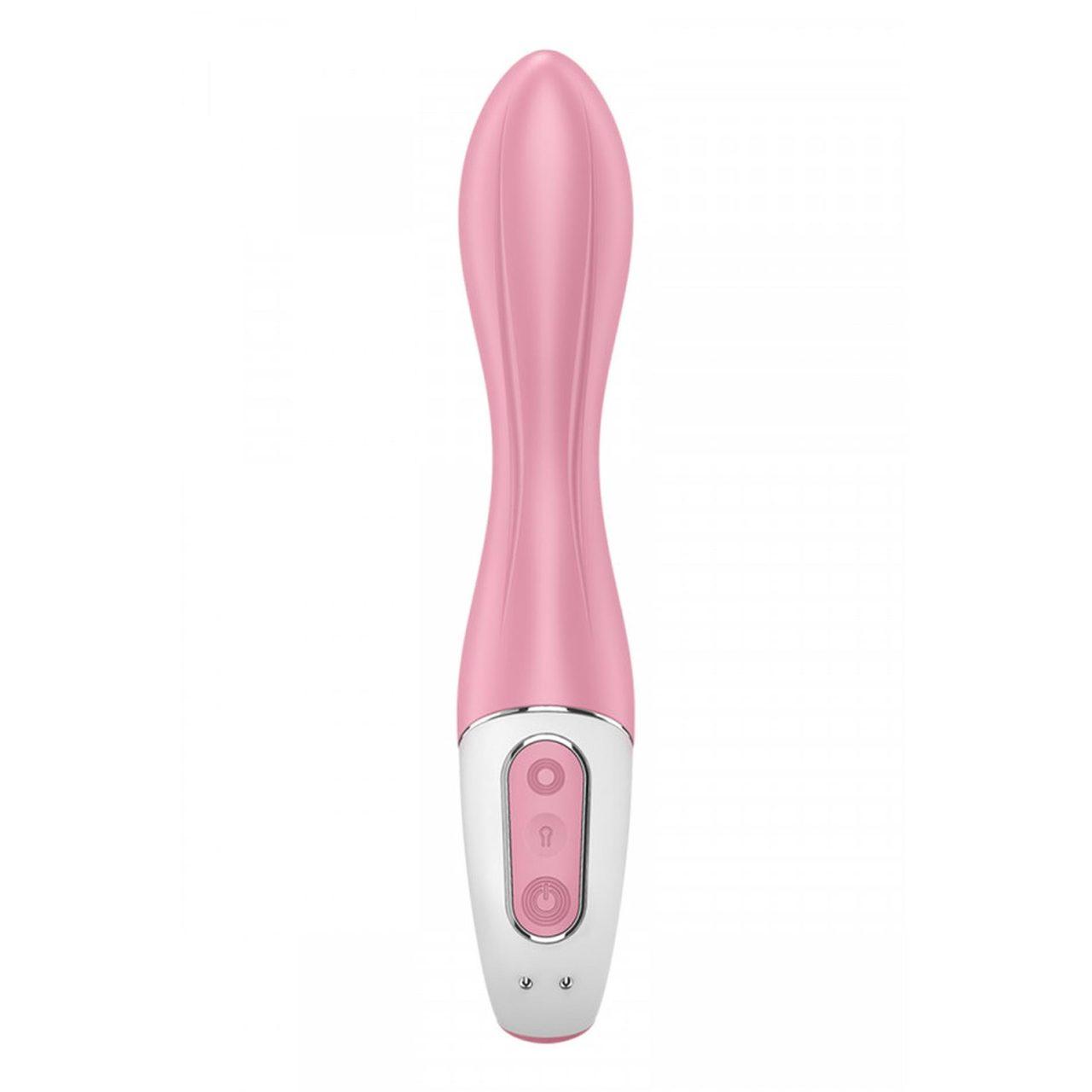 Satisfyer Air Pump Vibrator 2 Red – nadmuchiwany wibrator 12 trybów | Loris.pl