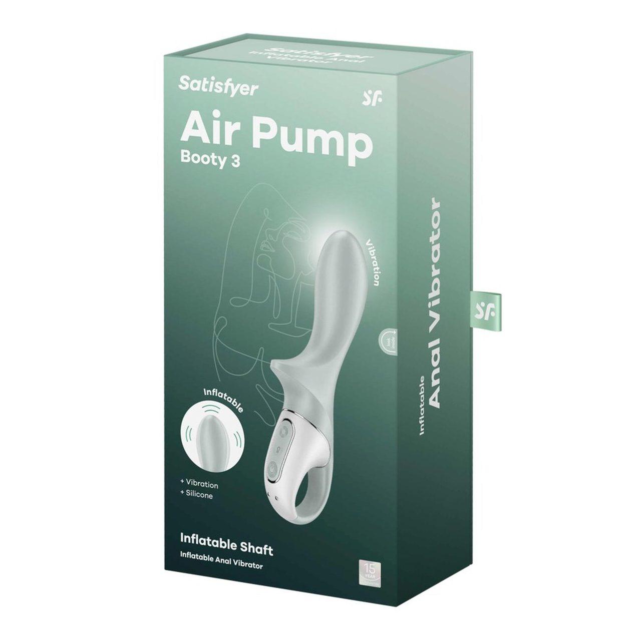 Satisfyer Air Pump Booty 3 – nadmuchiwany wibrator analny | Loris.pl