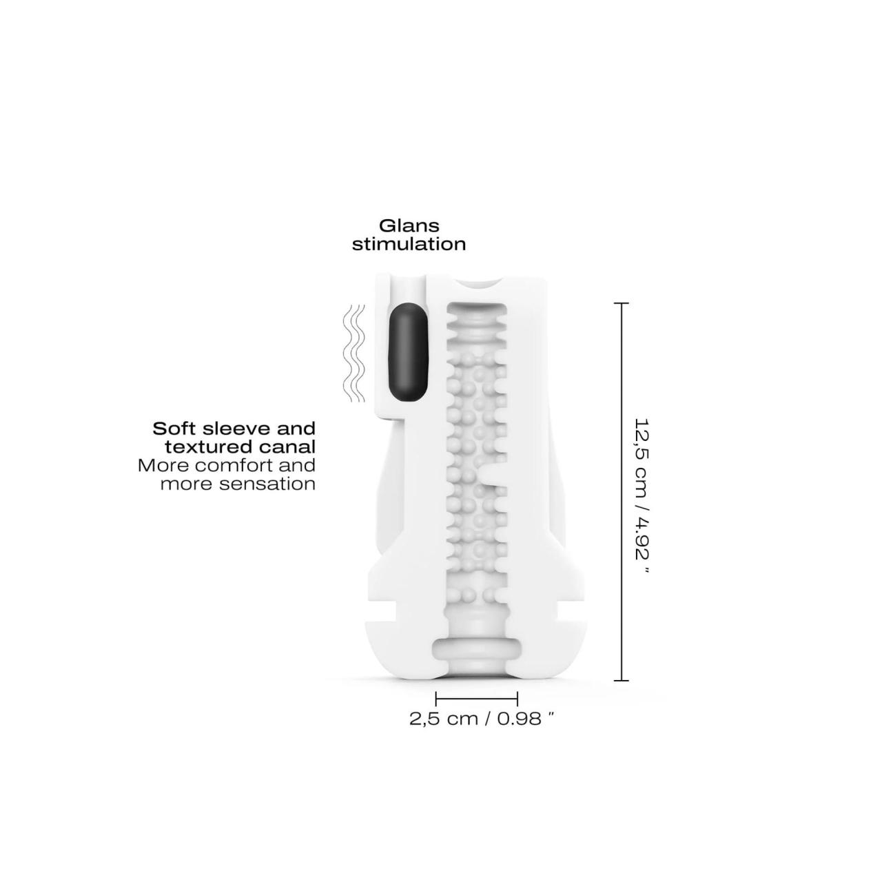 Masturbator z podciśnieniem i wibracjami 22 cm | 3 tryby ssania + Boost
