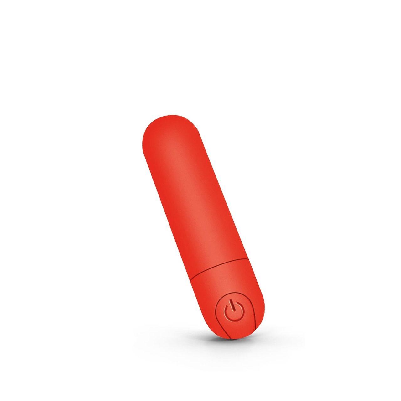 Zestaw mini wibrator pocisk USB + lubrykant truskawkowy 50 ml | Loris.pl