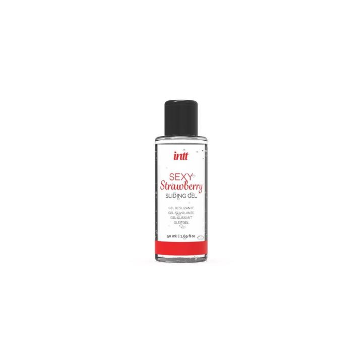 Zestaw mini wibrator pocisk USB + lubrykant truskawkowy 50 ml