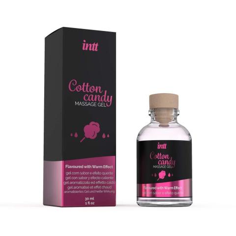 Jadalny żel do masażu wata cukrowa 30 ml | efekt ciepła