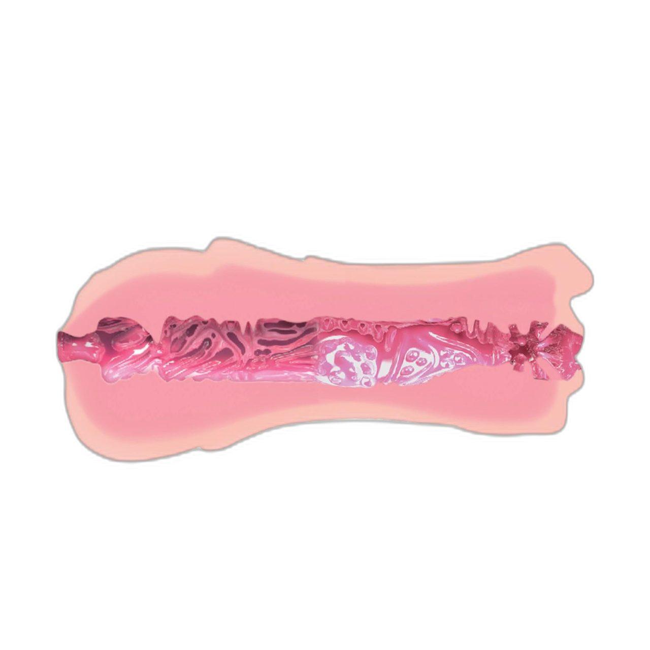 Dwustronny masturbator 2w1 wagina i usta cielisty TPR | Loris.pl