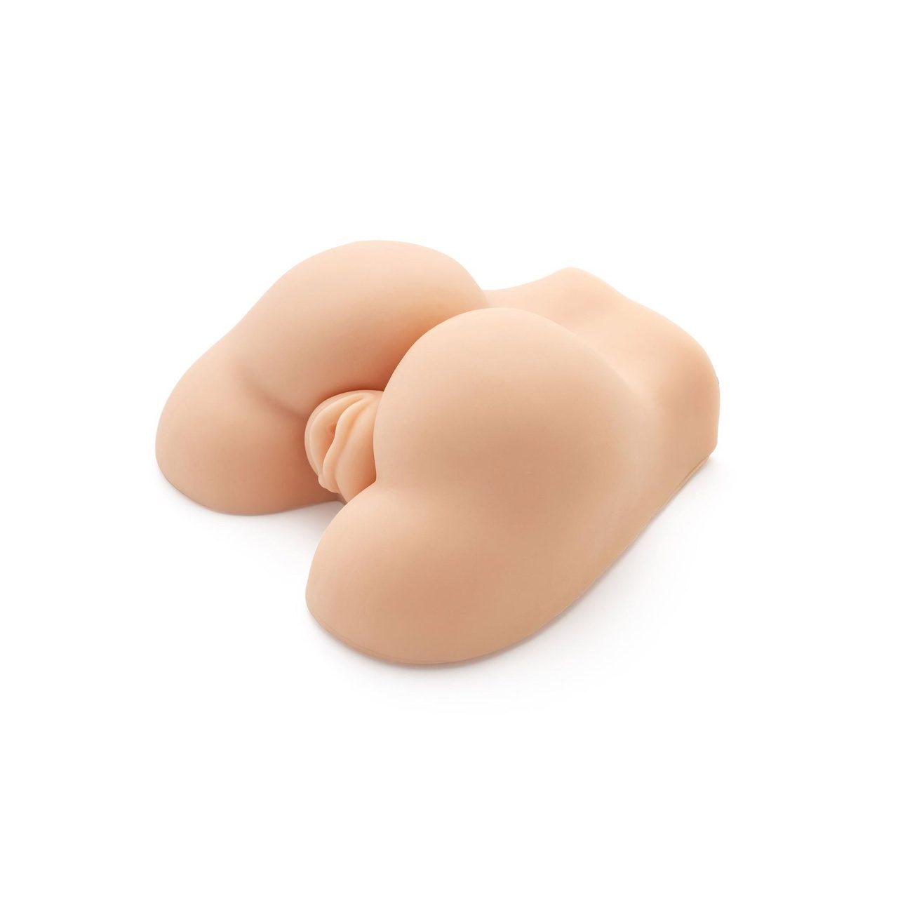 Wibrujący masturbator cielisty z 2 otworami | realistyczna pupa | Loris.pl