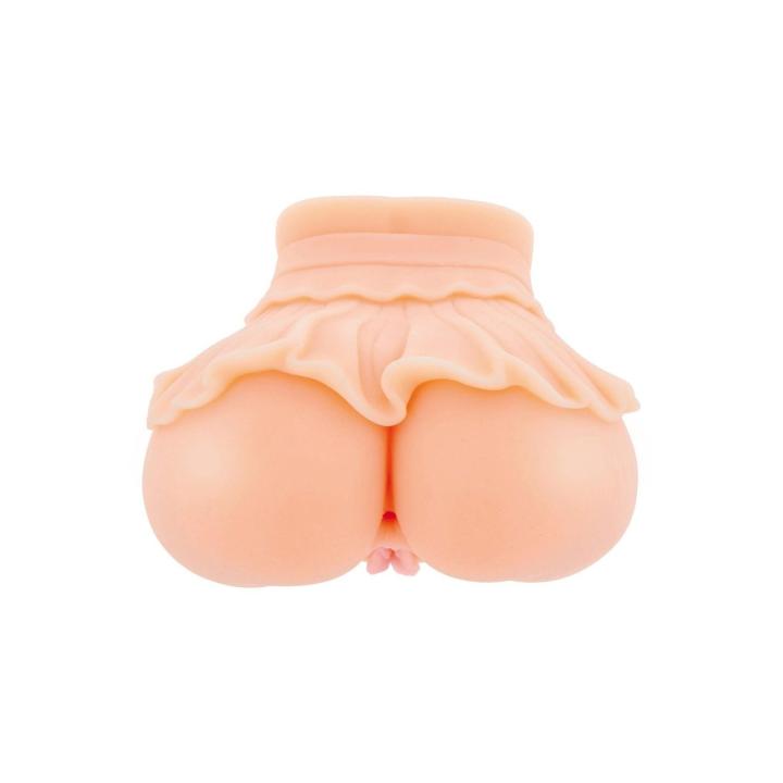 Masturbator wagina i anal TPE 15×17 cm z pierścieniem zaciskającym