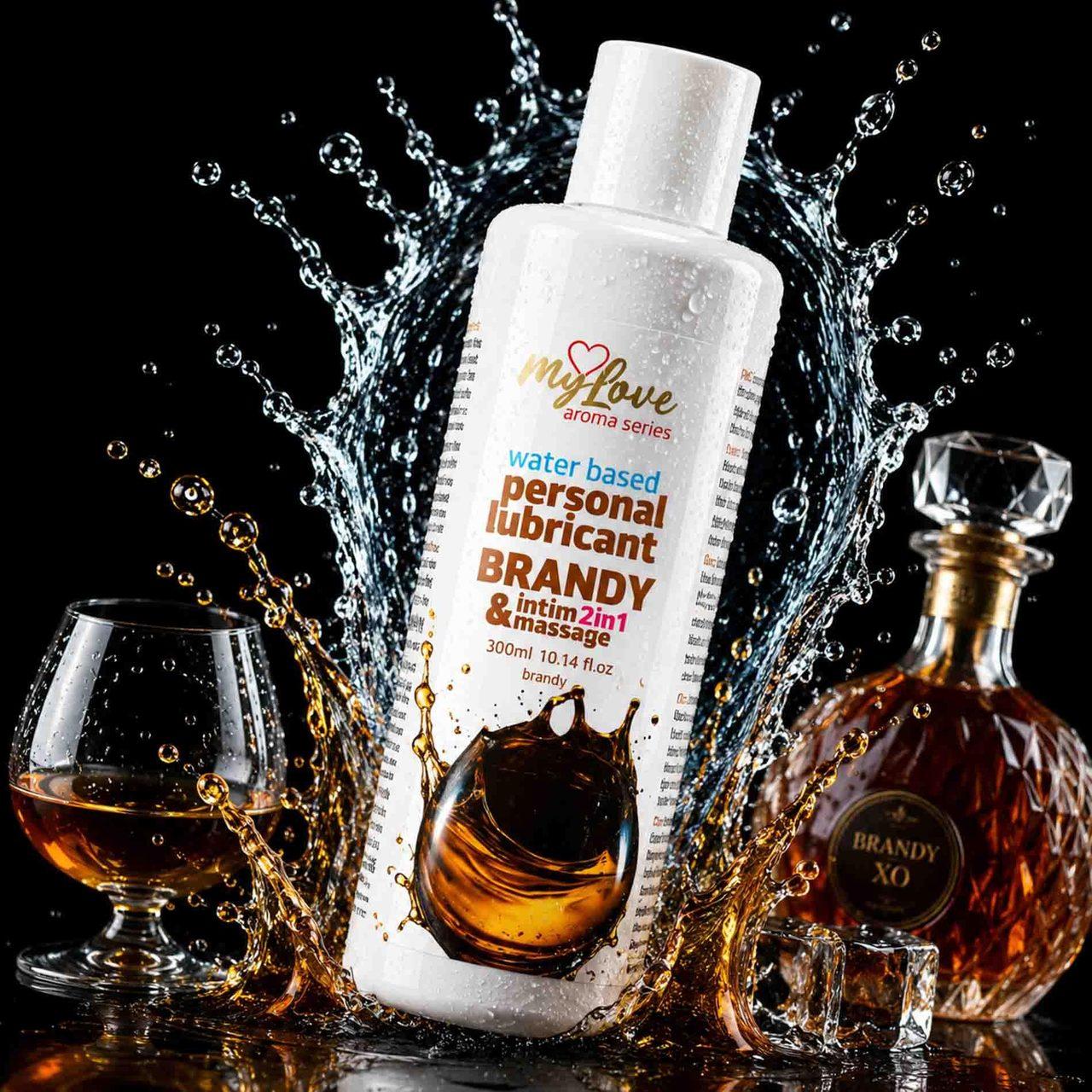 Żel intymny i do masażu 2w1 zapach brandy 300 ml | Loris.pl