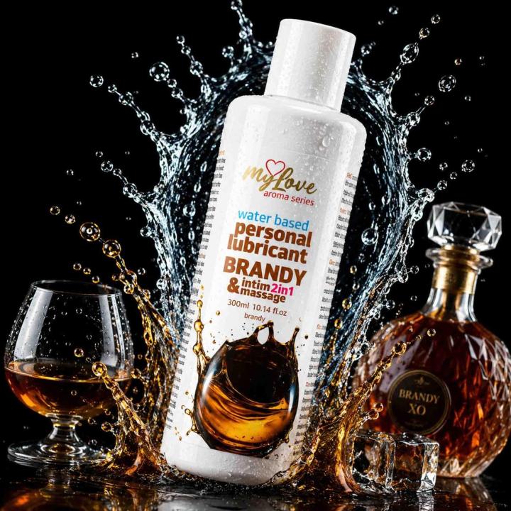 Żel intymny i do masażu 2w1 zapach brandy 300 ml | Loris.pl
