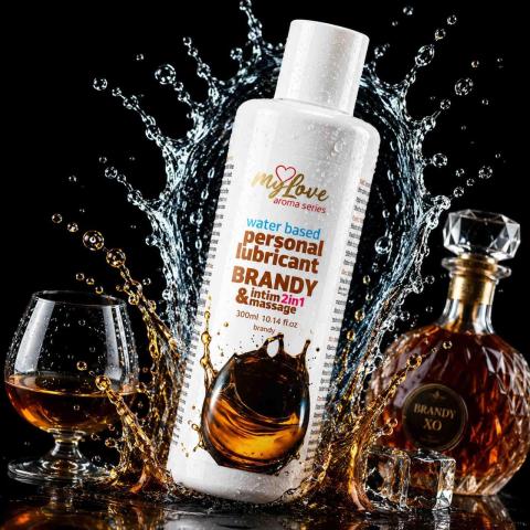 Żel intymny i do masażu 2w1 zapach brandy 300 ml