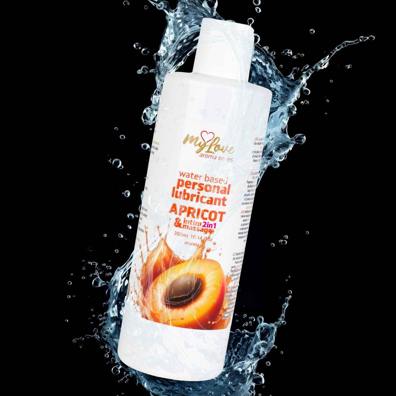 Żel intymny i do masażu 2w1 morela 300 ml | Wodny, świetny poślizg