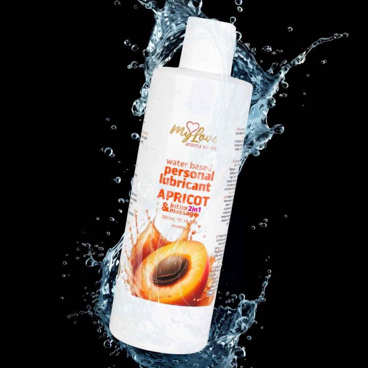 Żel intymny i do masażu 2w1 morela 300 ml | Wodny, świetny poślizg
