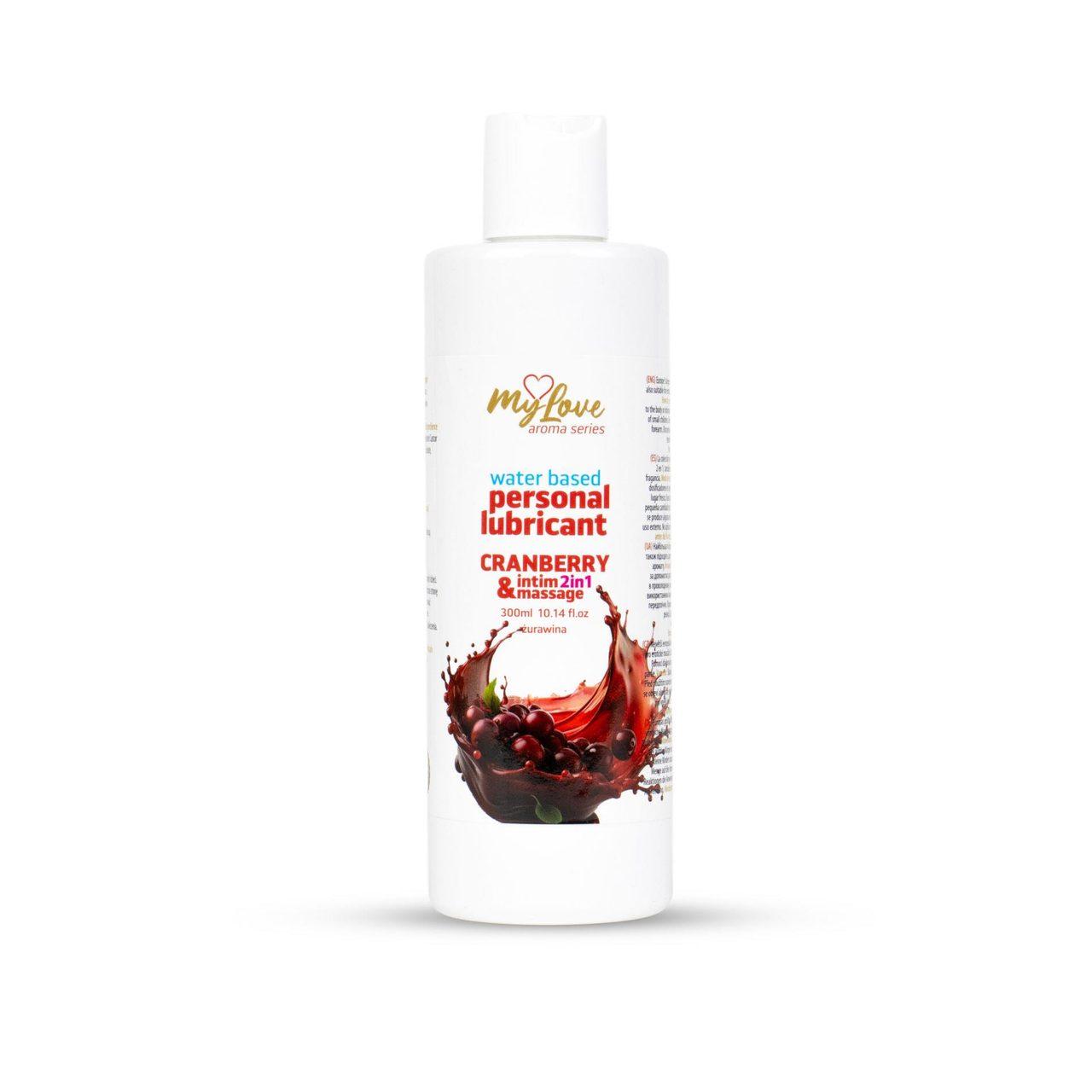 Żel intymny i do masażu 2w1 żurawina 300 ml | Loris.pl