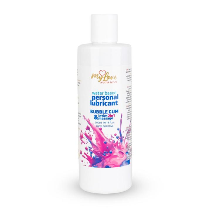 Żel intymny i do masażu 2w1 Bubble Gum 300 ml
