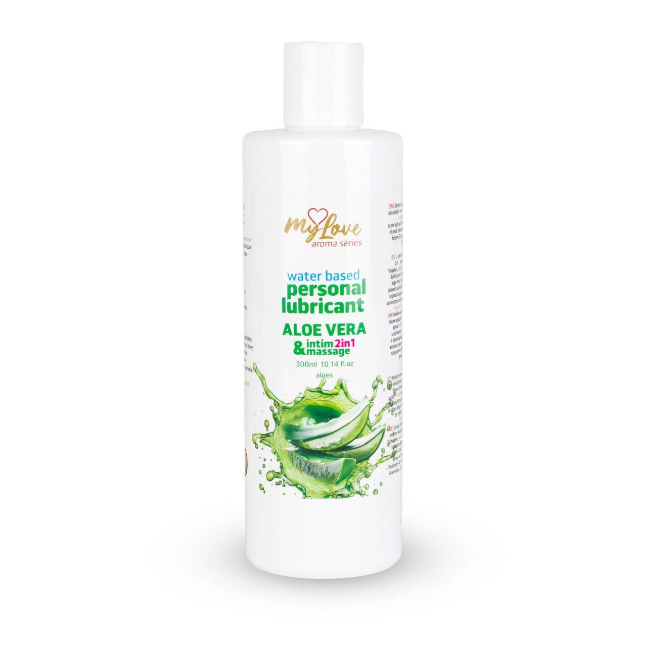 Żel intymny i do masażu 2w1 aloes 300 ml | Wodna formuła