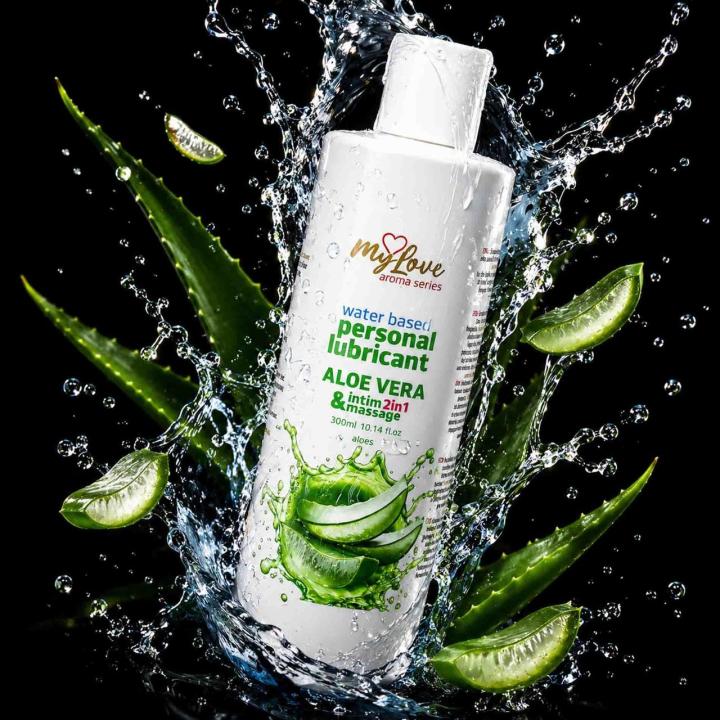 Żel intymny i do masażu 2w1 aloes 300 ml | Wodna formuła