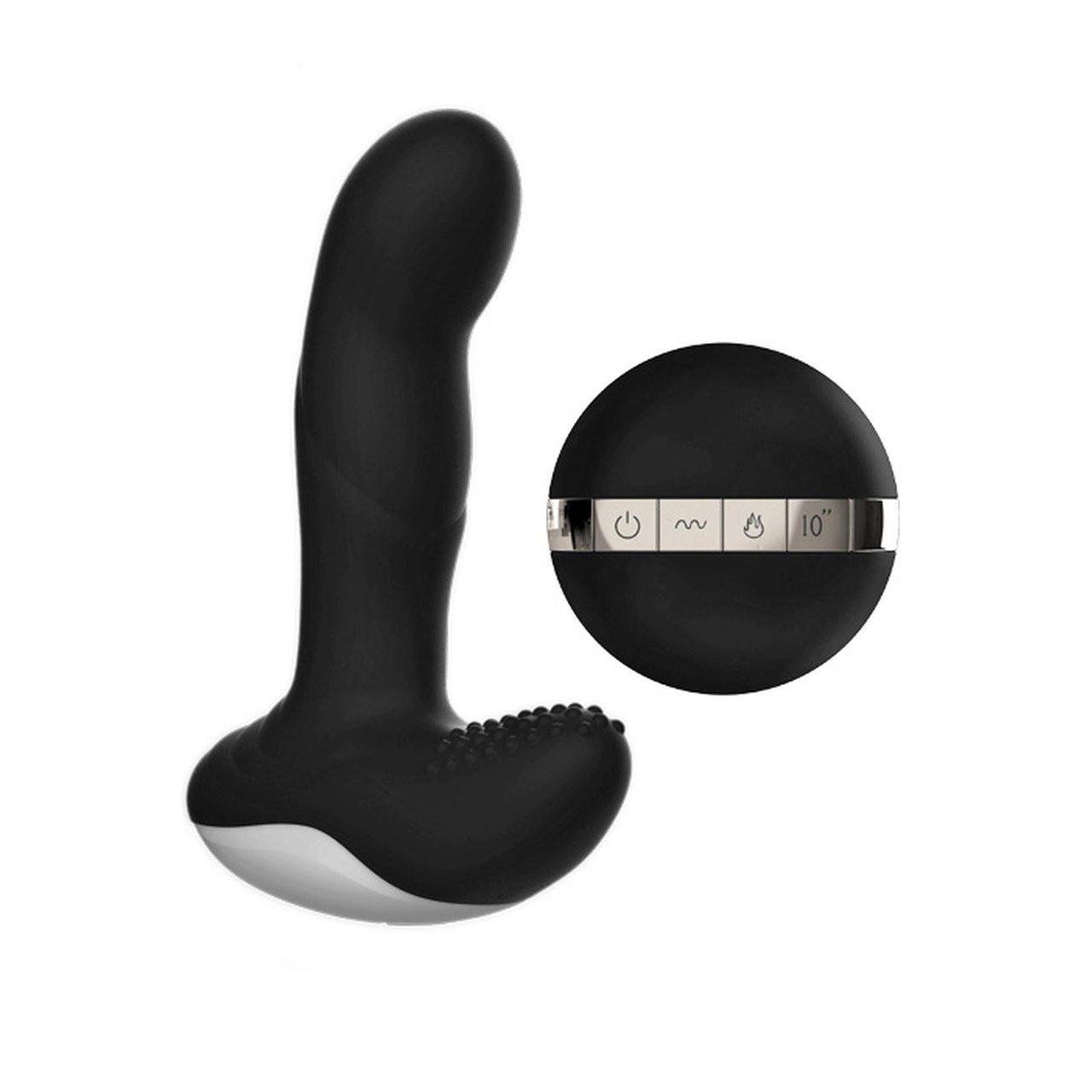Masażer prostaty i punktu g z pilotem, grzaniem i 7 trybami usb | Loris.pl