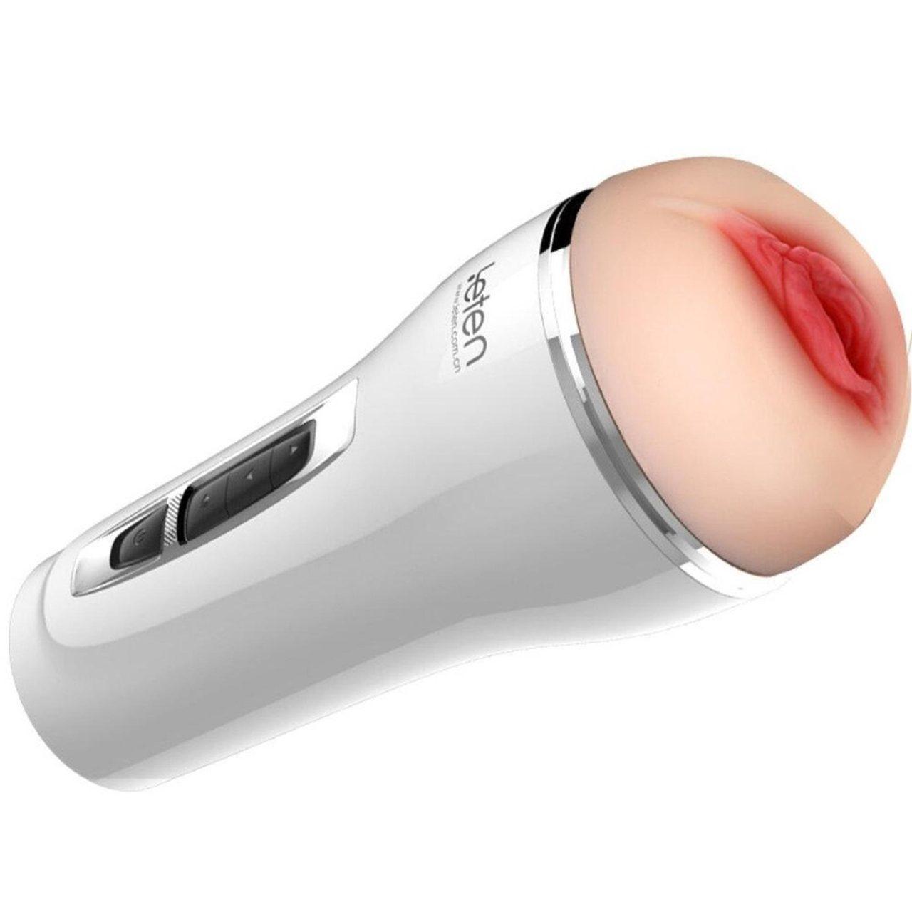 Automatyczny masturbator z wibracją i dźwiękiem USB 22,5 cm | Loris.pl