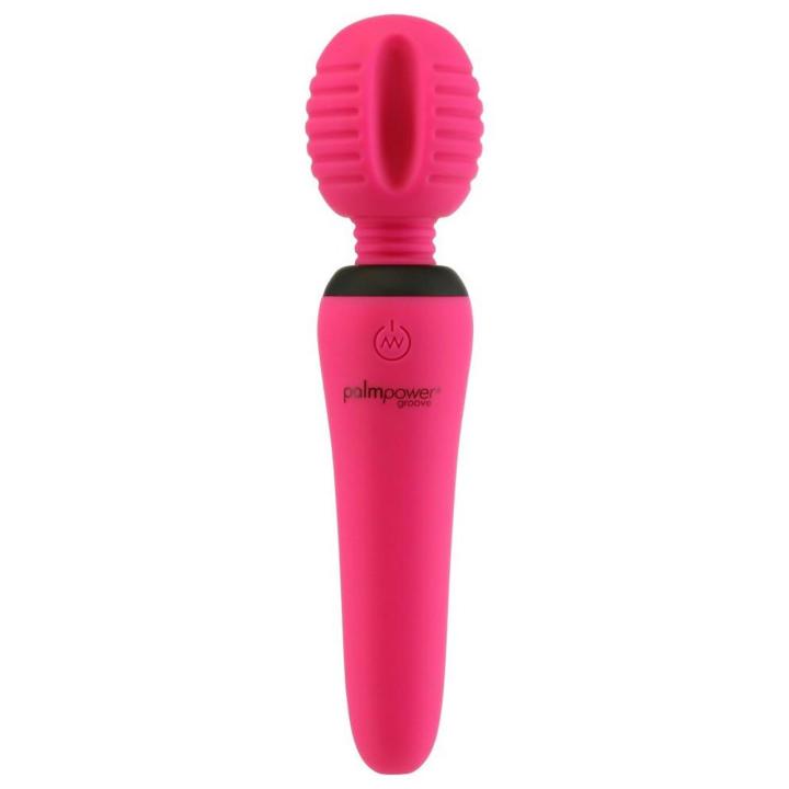 Mini masażer wand 15,4 cm – 7 trybów, silikonowa główka z rowkami | Loris.pl