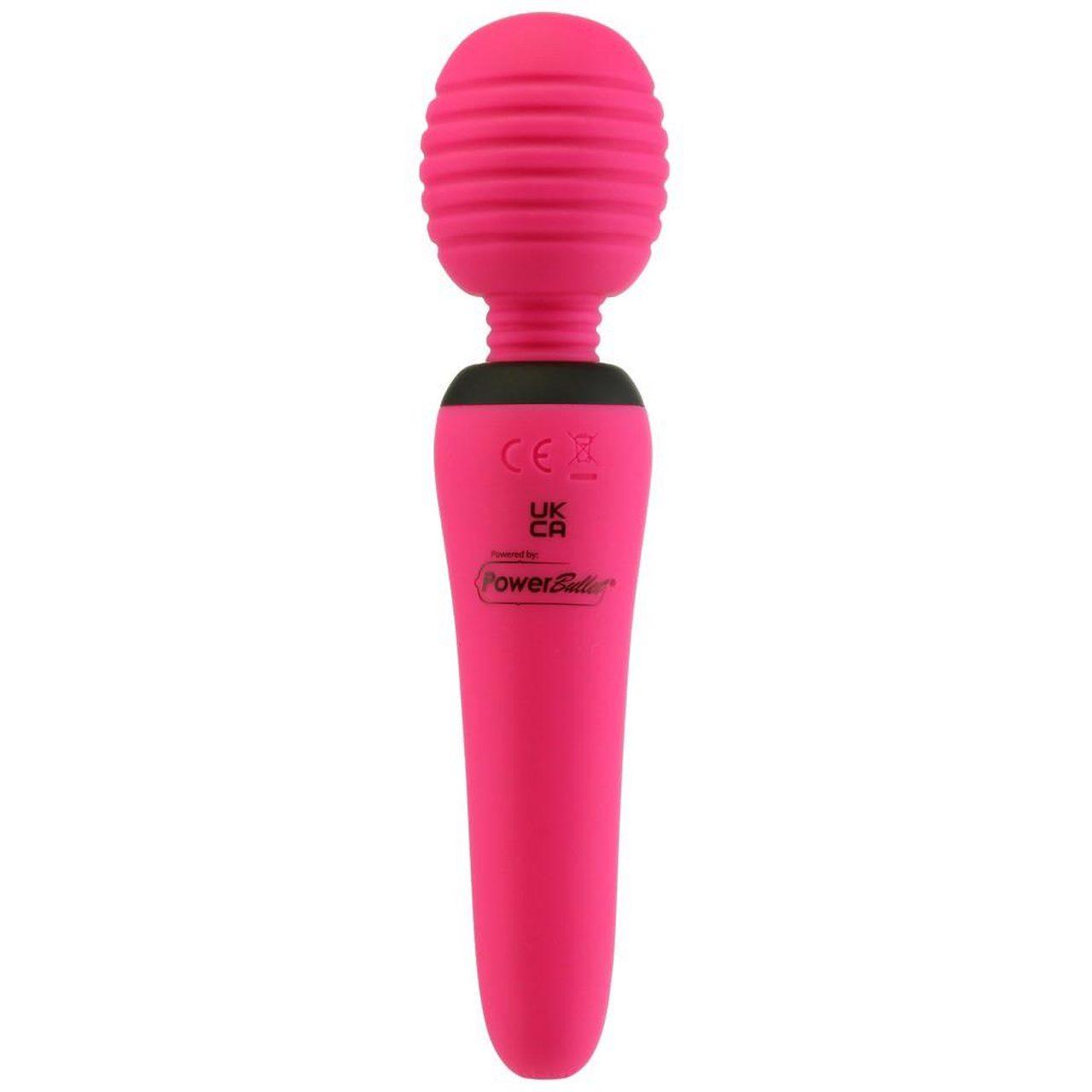 Mini masażer wand 15,4 cm – 7 trybów, silikonowa główka z rowkami | Loris.pl