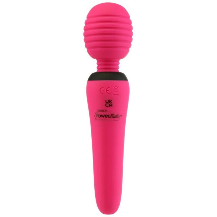 Mini masażer wand 15,4 cm – 7 trybów, silikonowa główka z rowkami