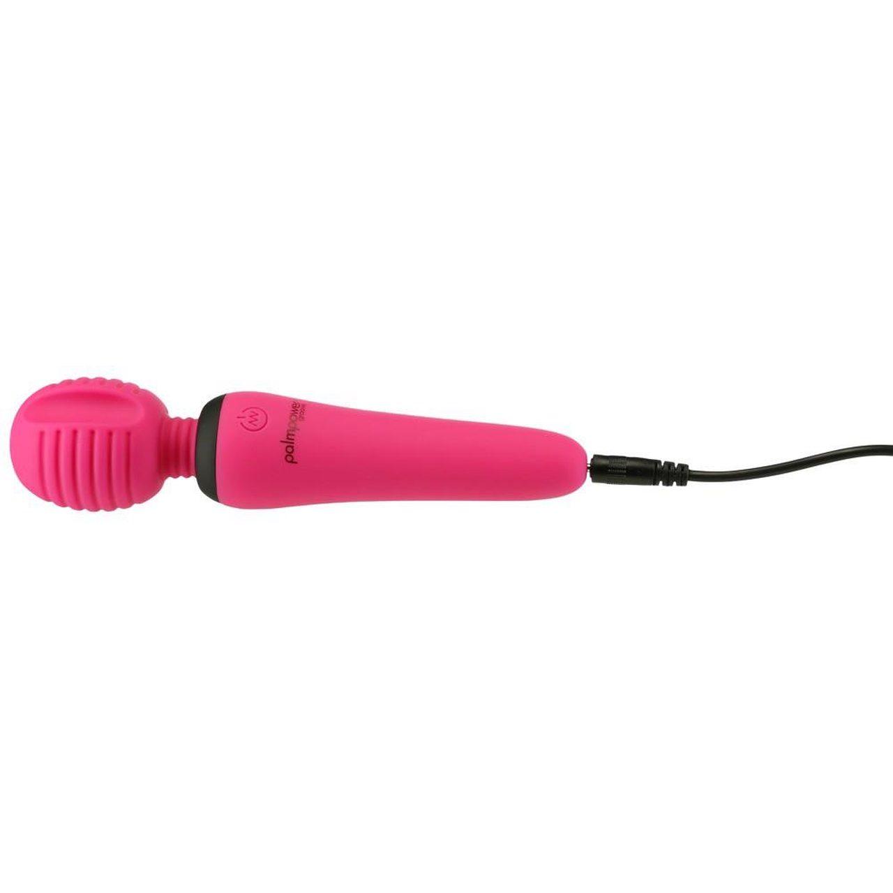 Mini masażer wand 15,4 cm – 7 trybów, silikonowa główka z rowkami | Loris.pl