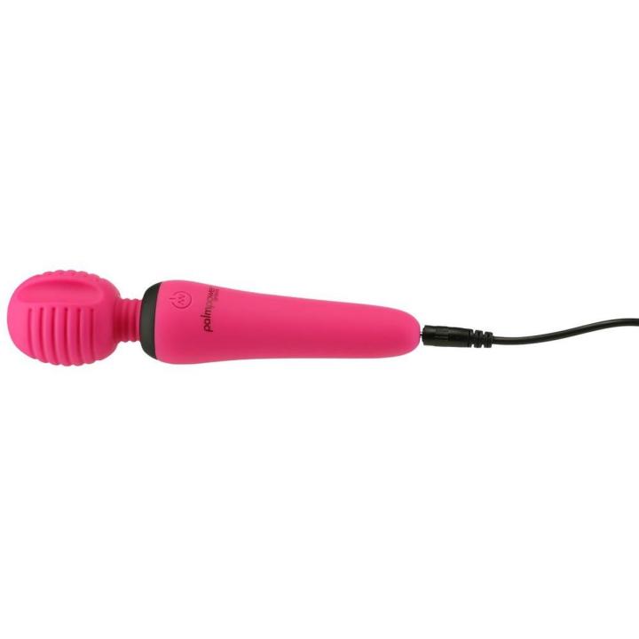 Mini masażer wand 15,4 cm – 7 trybów, silikonowa główka z rowkami