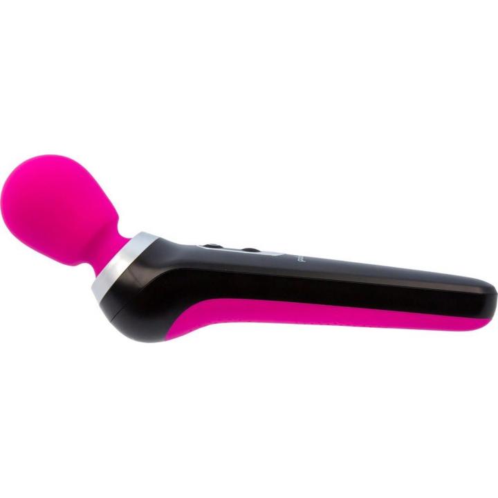 Różowy masażer wand 26,5 cm – 7 trybów, elastyczna główka, USB | Loris.pl