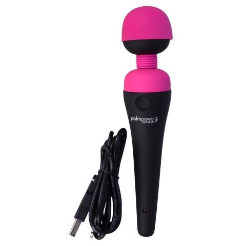 Wodoodporna różdżka do masażu USB 19,5 cm | 2 poziomy wibracji