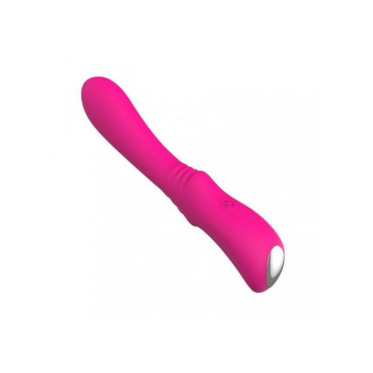 Różowy mini wibrator elastyczny soft touch USB | 9 trybów | Wodoodporny