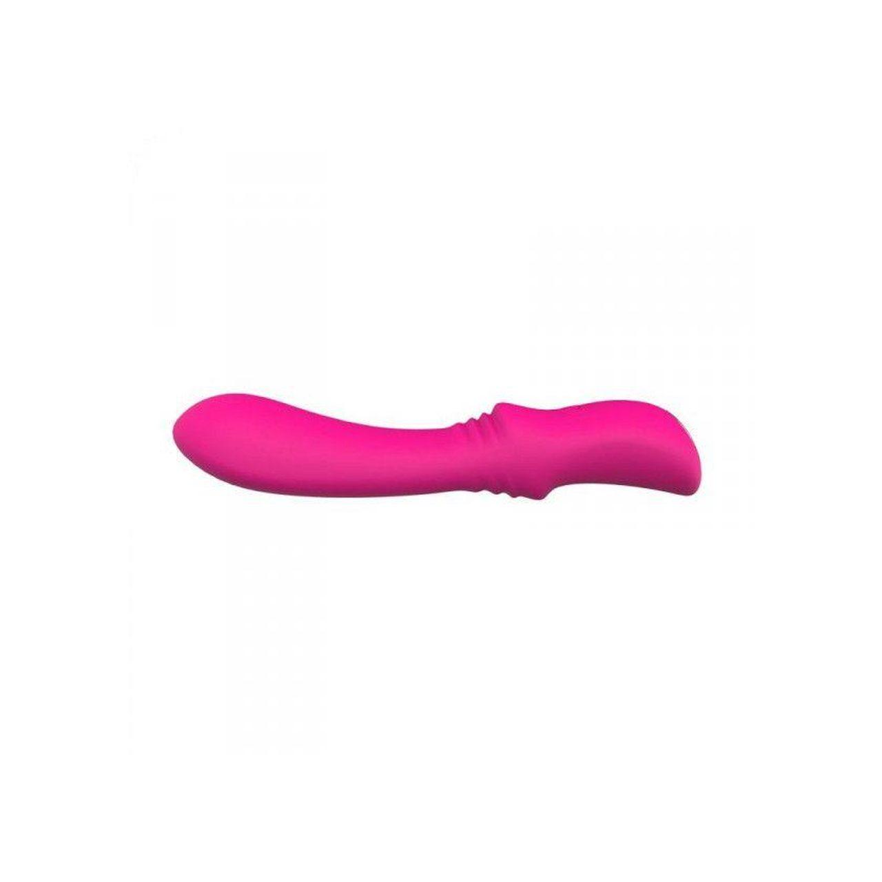 Różowy mini wibrator elastyczny soft touch USB | 9 trybów | Wodoodporny