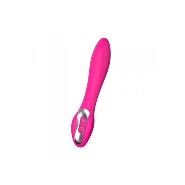 Ekskluzywny wibrator designerski różowy USB wodoodporny | Loris.pl