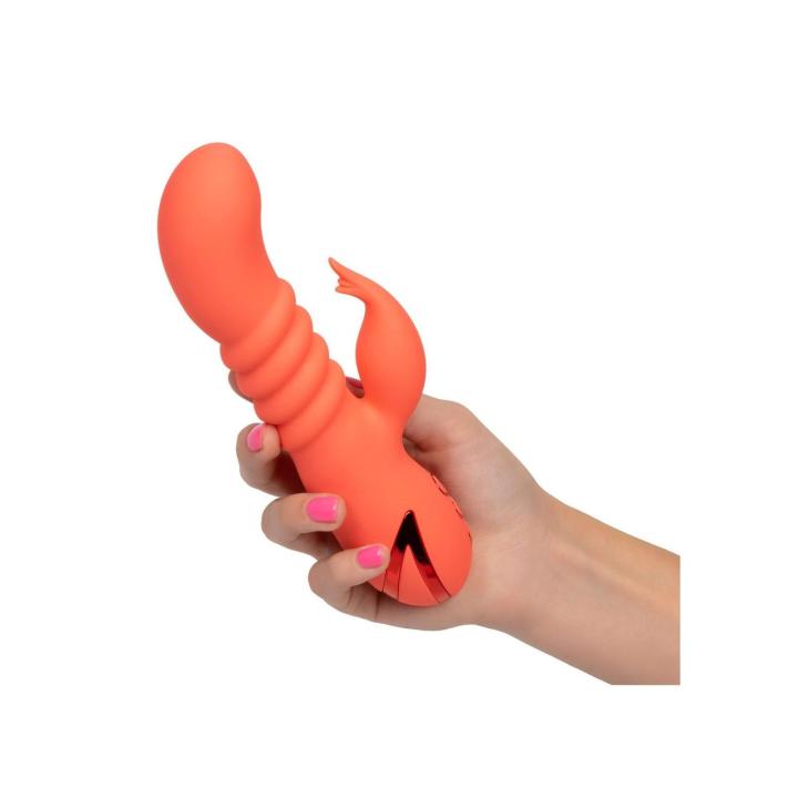 Wibrator rabbit z pchaniem i wibracjami do punktu g usb | Loris.pl
