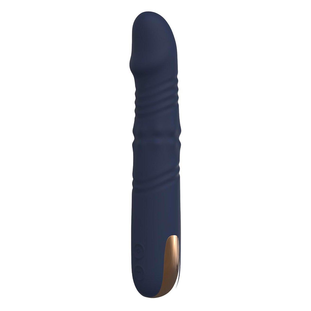 Ekskluzywny wibrator góra dół z rotującymi kuleczkami 22,3 cm | Loris.pl