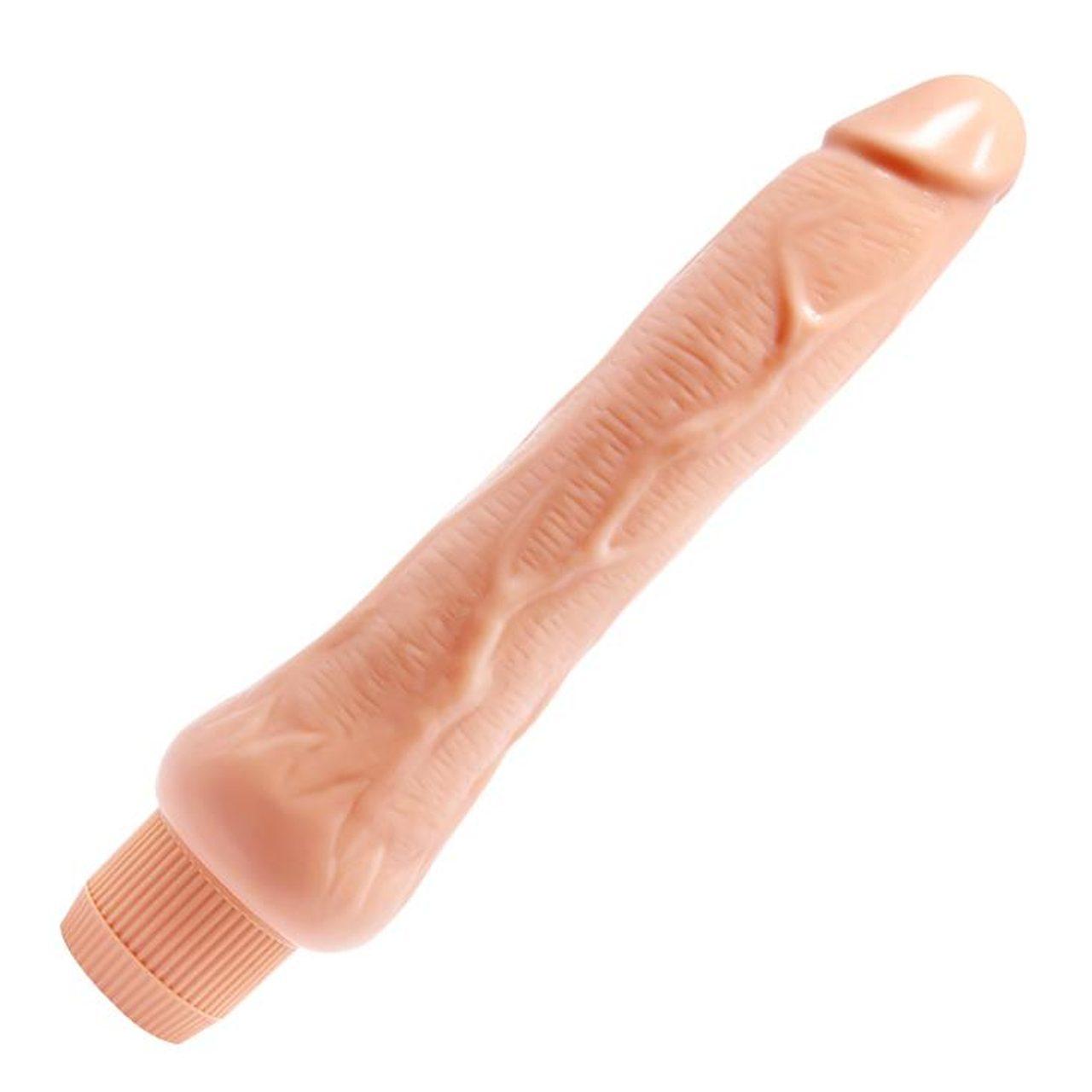 Cielisty wibrator klasyczny 24,9 cm – wibracje, punkt G, obrotowa regulacja
