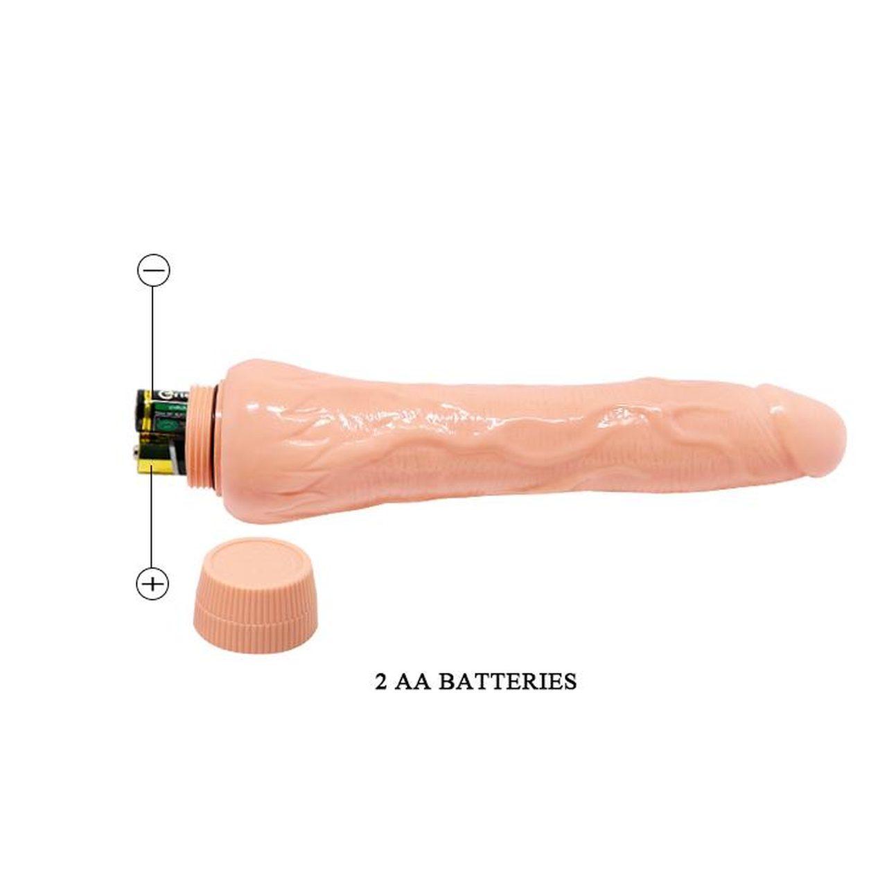 Cielisty wibrator klasyczny 24,9 cm – wibracje, punkt G, obrotowa regulacja