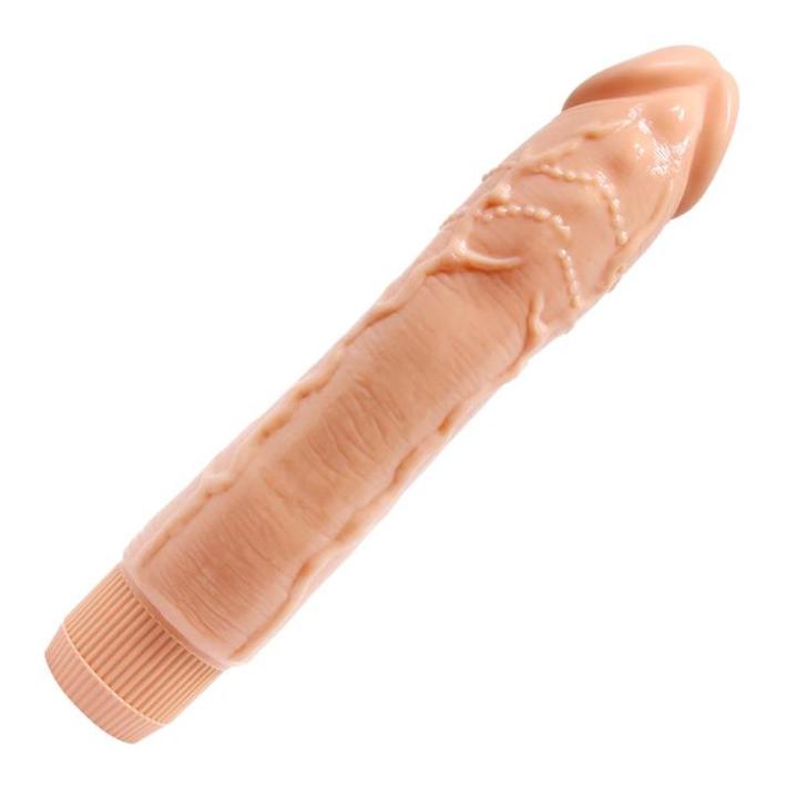 Cielisty wibrator realistyczny 24,1 cm wodoodporny | Loris.pl