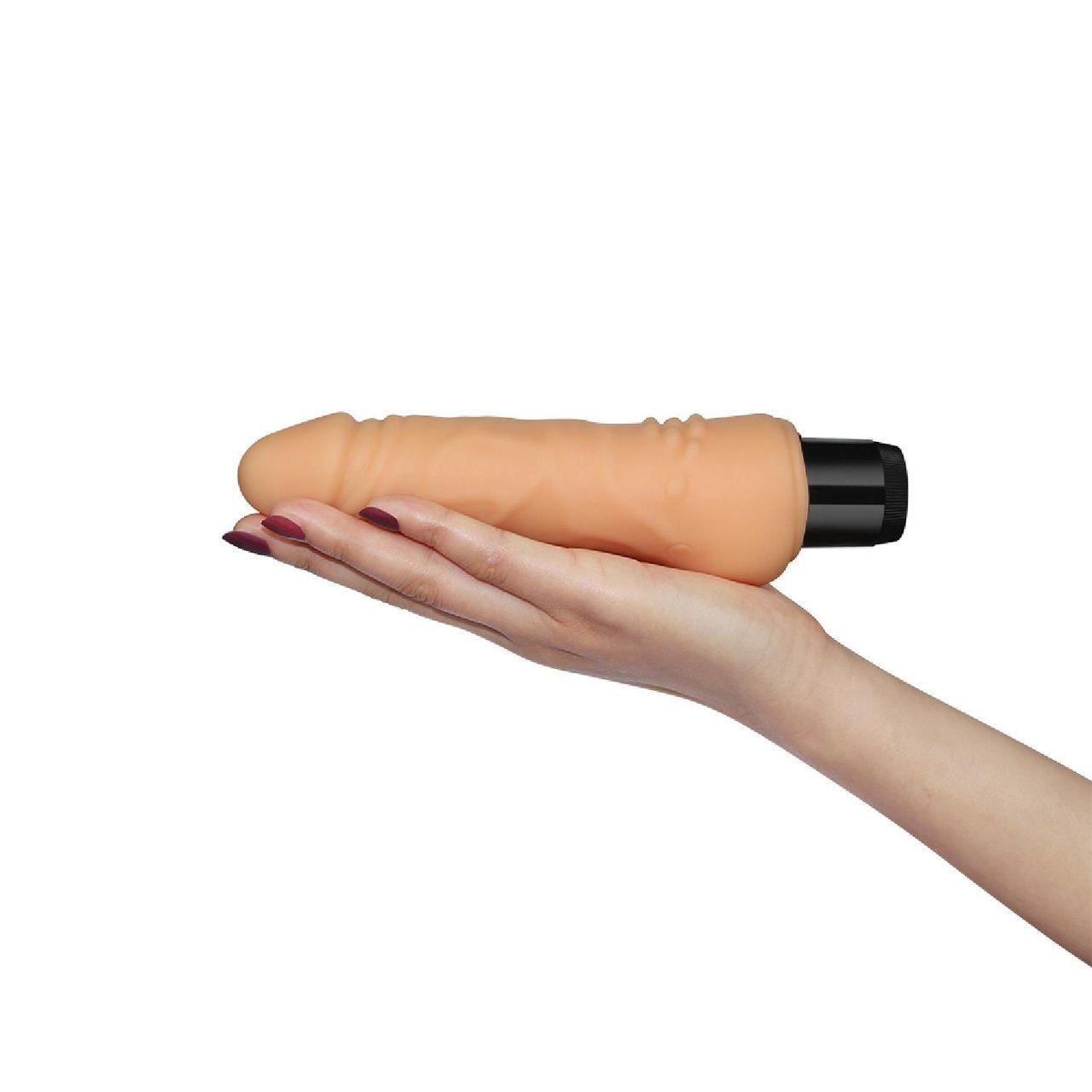 Miękki wibrator z cyber skóry 19 cm | Wodoodporny, wieloprędkościowy