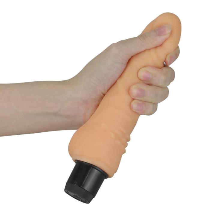 Miękki wibrator z cyber skóry 19 cm | Wodoodporny, wieloprędkościowy